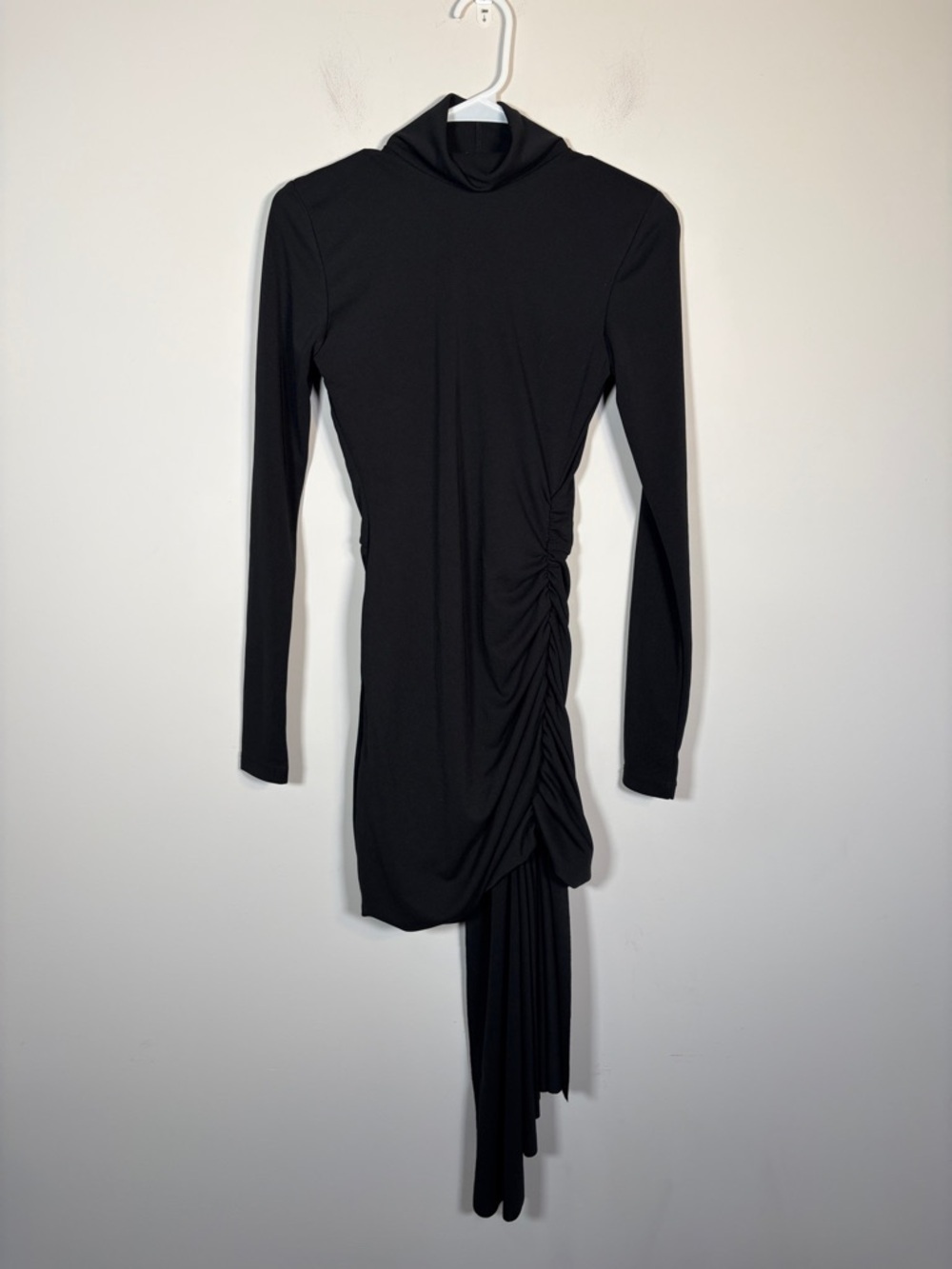 NWT Ronny Kobo Ronaldo Asymmetric Drape Dress in Black - XS - Picture 4 of 8